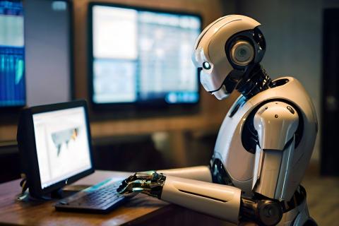 robot sur ordi