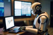 robot sur ordi