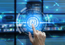 doigt qui touche l'ia 